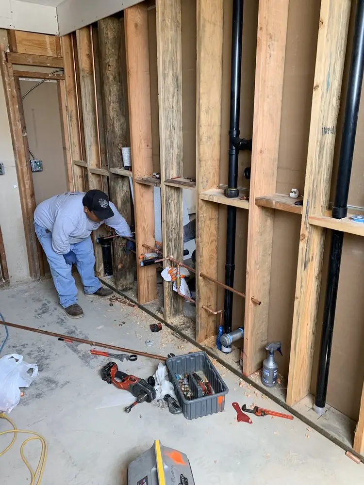Commercial rough-in plumbing for Trenchless Sewer Repair in Monroe